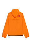 K-WAY HOODIE HALF ZIP IN ORANGE