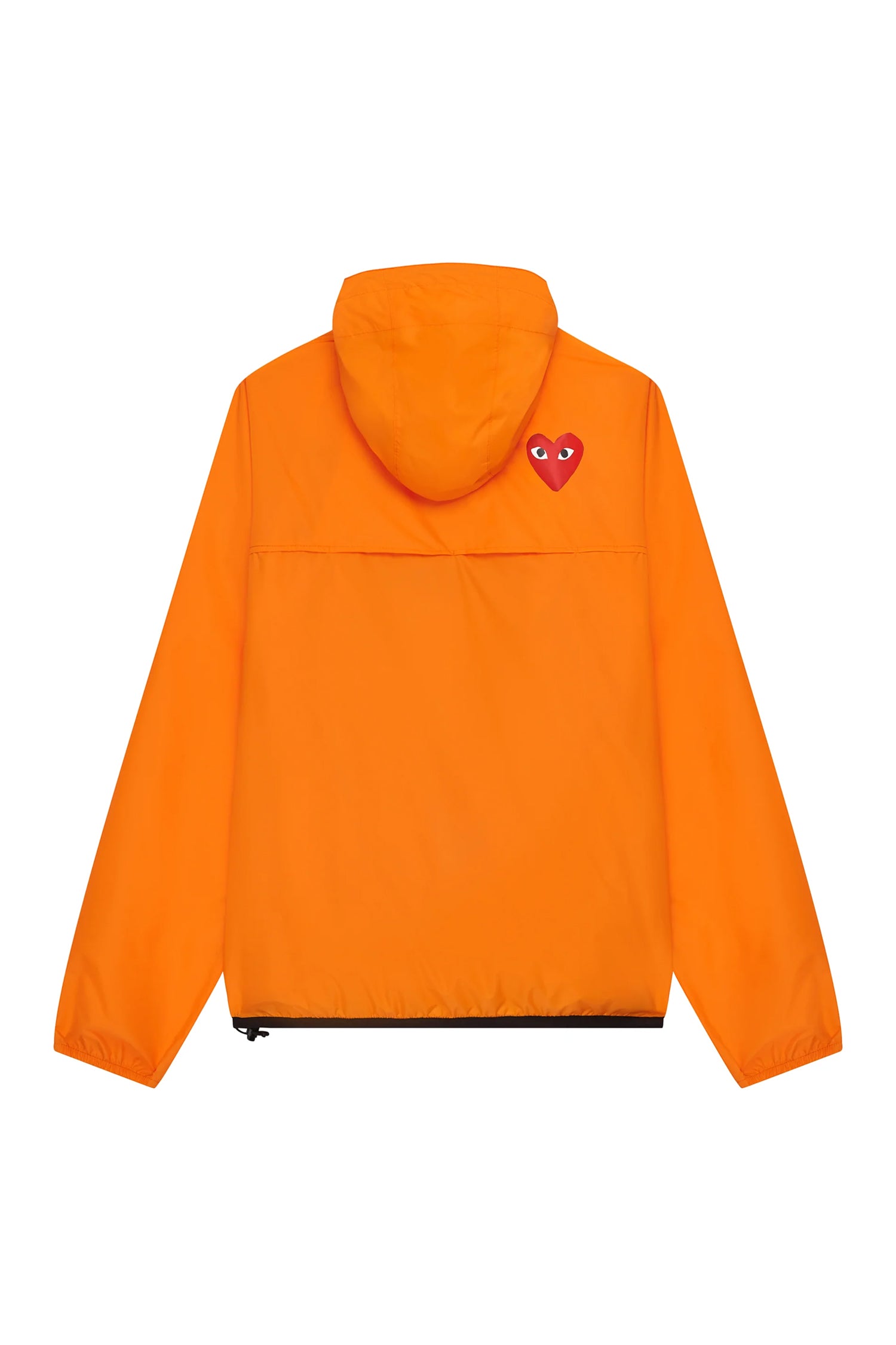 K-WAY HOODIE HALF ZIP IN ORANGE