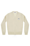 WHITE HEART MENS CARDIGAN IN NATURAL, FW22