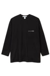 CdG L/S T SHIRT IN BLACK, S22