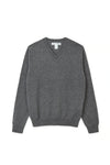 V NECK PULLOVER KNIT IN TOP GREY, S22