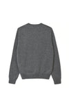 V NECK PULLOVER KNIT IN TOP GREY, S22