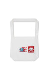 INVADER CROSSBODY BAG IN WHITE, FW22