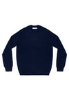 ROUND NECK PULLOVER KNIT IN NAVY, FW22