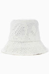 OVERSIZED BUCKET HAT IN WHITE, SS23