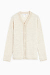 MENS CARDIGAN KNIT IN BEIGE, SS23