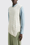 MENS SWEATER VEST IN BEIGE, SS23