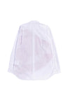 COTTON POPLIN PANELLED SHIRT IN WHITE/RED STRIPE, SS23