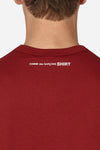 REAR LOGO L/S T-SHIRT IN BURGUNDY, FW22