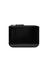 SMALL ZIP PURSE IN BLACK/GOLD, W21