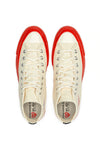 HI-TOP RED SOLE SNEAKER IN WHITE, FW22