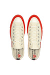 LOW TOP RED SOLE SNEAKER IN WHITE, FW22