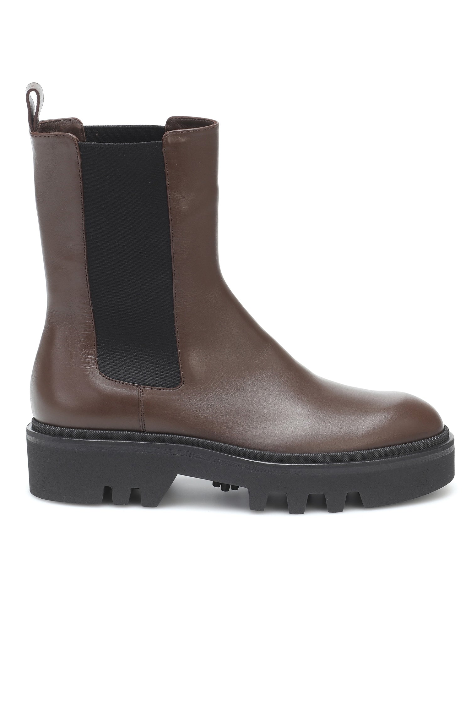 DRIES FLAT CHELSEA BOOT IN DARK BROWN, AW22-23