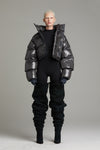 CROPPED PFD V2 PUFFER IN GUNMETAL