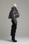 CROPPED PFD V2 PUFFER IN GUNMETAL