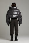 CROPPED PFD V2 PUFFER IN GUNMETAL