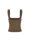 SQUARE NECK TANK IN CORK