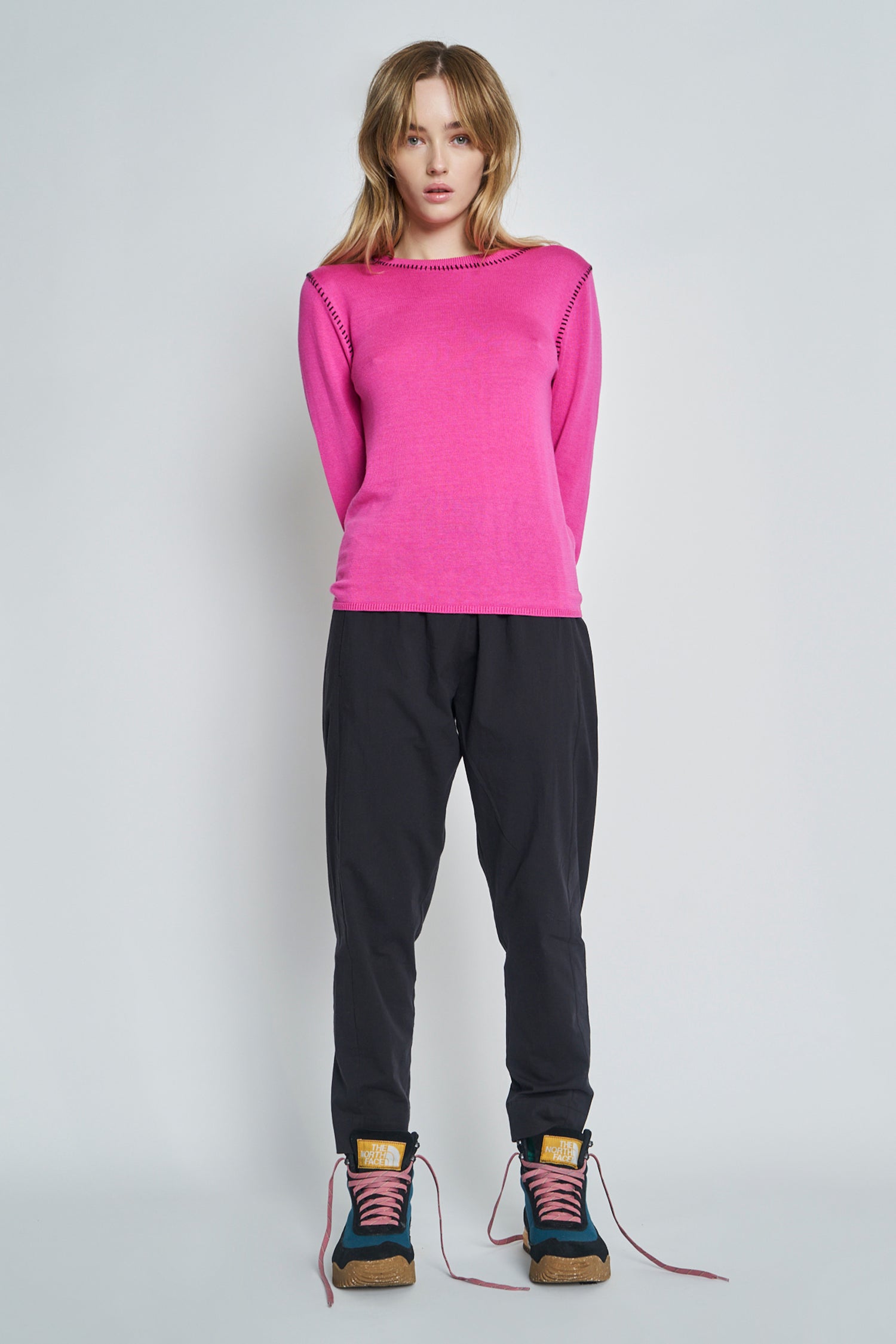SPARROW SWEATER IN HOT PINK, S23