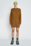 QUINN SWEATER IN CINNAMON/INK TIPS, W23