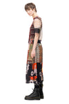 DUPLEX SKIRT IN COSMO PRINT, S24