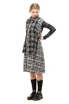 CHECK IT OUT SHIRT DRESS IN BLACK, W23