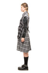 CHECK IT OUT SHIRT DRESS IN BLACK, W23