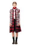 CHECK IT OUT SHIRT DRESS IN RED/BLACK, W23