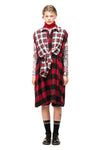 CHECK IT OUT SHIRT DRESS IN RED/BLACK, W23