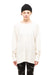 CHECK OFF SWEATER IN MILK,W23