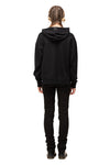 CROP HOODIE IN BLACK, W23