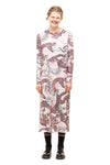 FANG DRESS IN PINK VIPER PRINT, W23