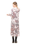 FANG DRESS IN PINK VIPER PRINT, W23