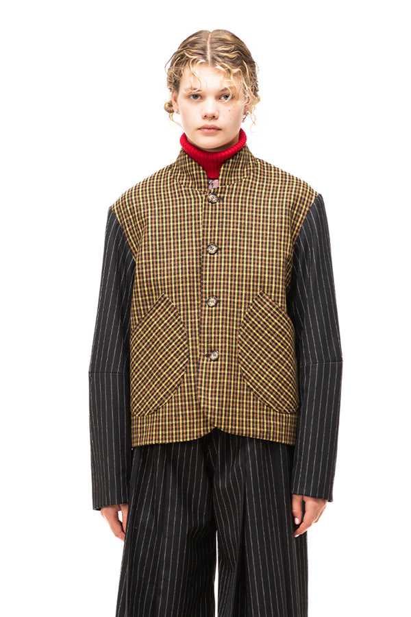 GRAFT JACKET IN YELLOW CHECK, W23 Zambesi Store