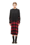HYBRID DRESS IN RED/BLACK, W23