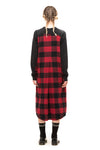 HYBRID DRESS IN RED/BLACK, W23