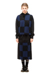 JOEY SKIRT IN BLUE CHECKERBOARD, W23