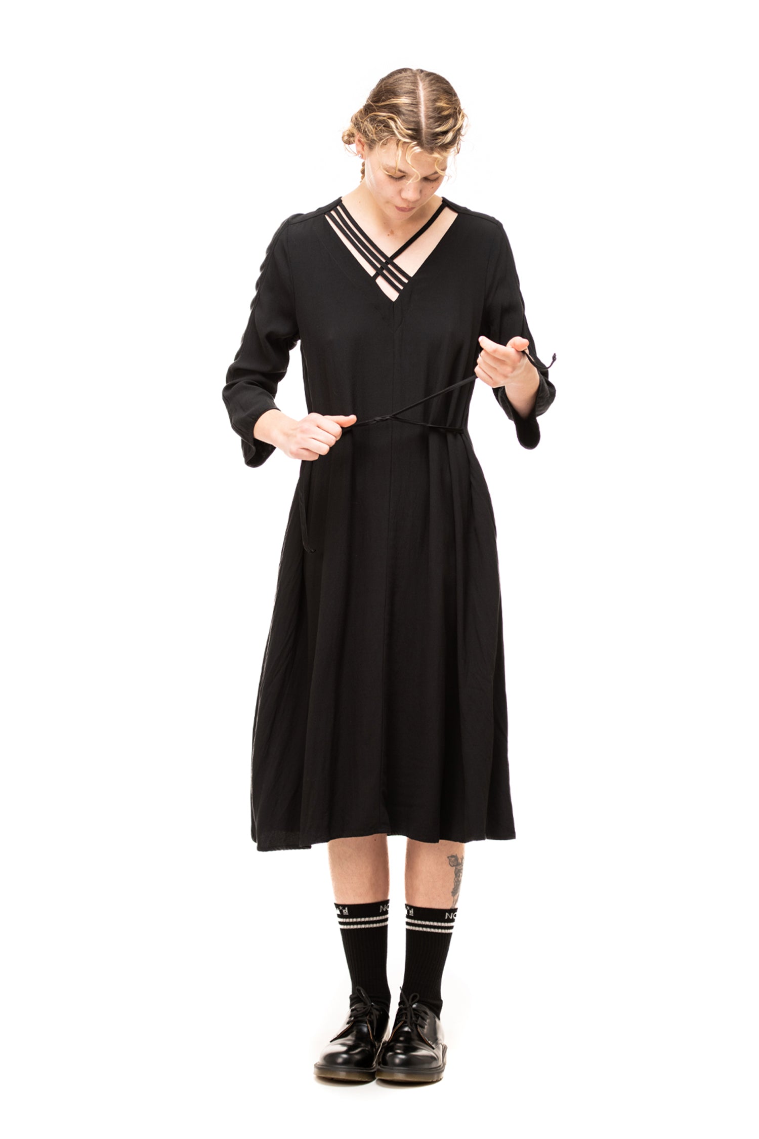 VINE DRESS IN BLACK, W23
