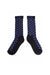 CHECKERBOARD SOCKS IN BLACK/BLUE