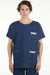 DENIM TOP WITH ROUND NECK