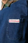 DENIM TOP WITH ROUND NECK