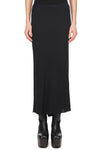 CALF BIAS SKIRT IN BLACK, SS23