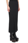 CALF BIAS SKIRT IN BLACK, SS23