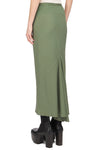 CALF BIAS SKIRT IN MOSS, SS23