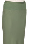 CALF BIAS SKIRT IN MOSS, SS23