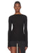 LS COLUMN KNIT IN BLACK, SS23