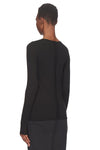 LS COLUMN KNIT IN BLACK, SS23