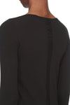 LS COLUMN KNIT IN BLACK, SS23
