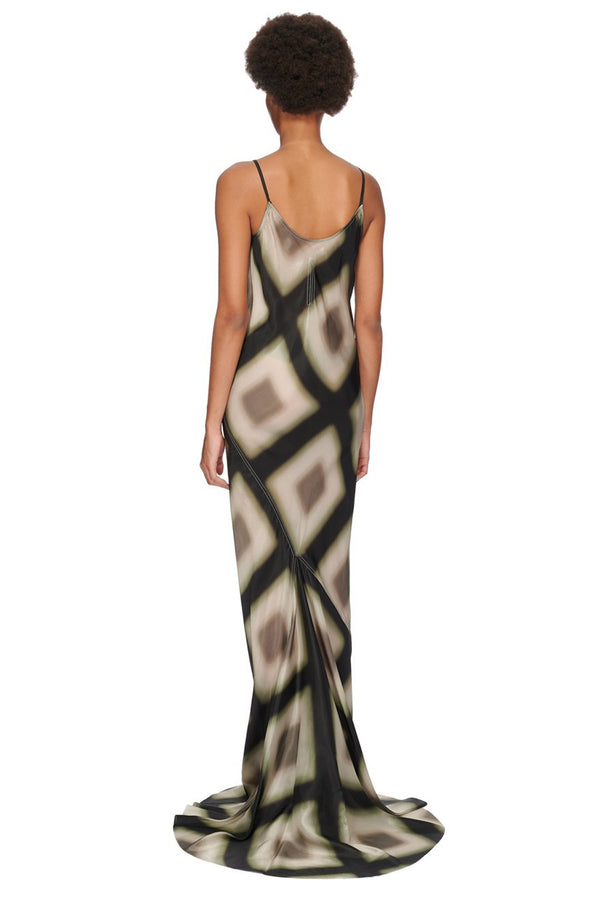 SLIP GOWN IN BLACK PLAID, SS23 Zambesi Store