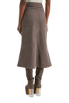KNEE GODET SKIRT IN DUST, FW22