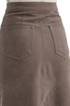 KNEE GODET SKIRT IN DUST, FW22